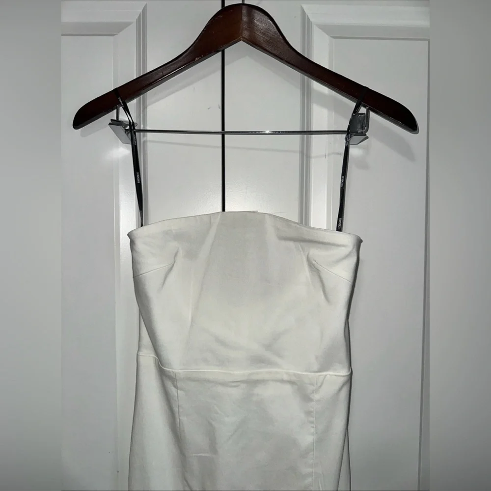 Forever 21 Lightweight Strapless Bodycon Midi Dress M White NWT